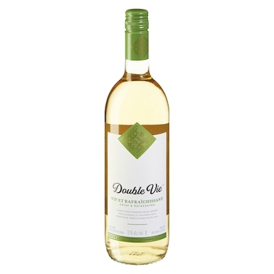 Double Vie Vin blanc canadien vif et rafraîchissant (Pièce d’identité requise au moment du ramassage) 1 l, 1,25 $/100ml