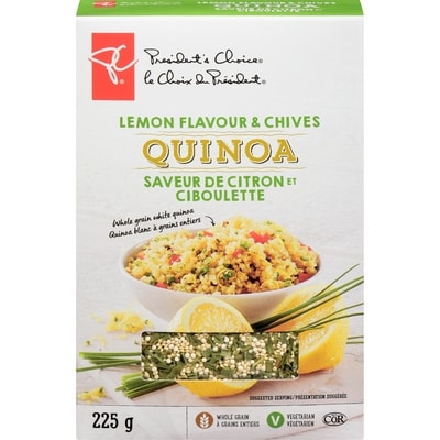 President's Choice Lemon Flavour & Chives Quinoa 225 g, $1.91/100g
