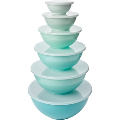 President's Choice Melamine Mixing Bowl Set With Lids, 6 Pieces 6x1.0 ea, $5.50/1ea