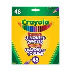Crayola Coloured Pencils, 48 Count 48x1.0 ea, $0.29/1ea