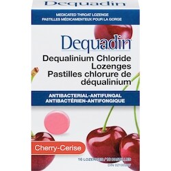 Dequadin Antibacterial Medicated Throat Lozenges, Cherry 16 ea, $0.23/1ea