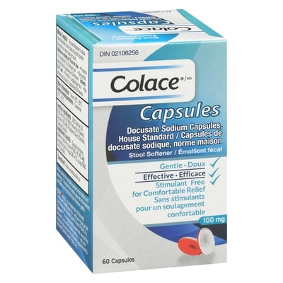 Colace Stool Softener Capsules     60 ea, $0.31/1ea