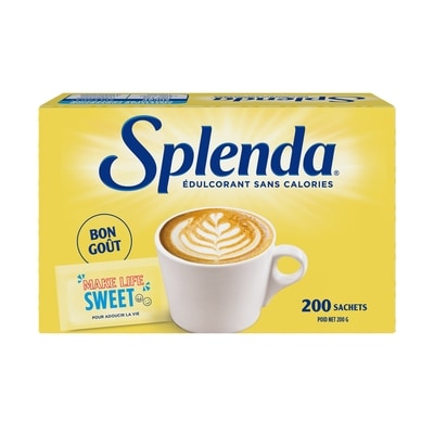Splenda Sachets d'édulcorant sans Calories 200 g, 6,50 $/100g