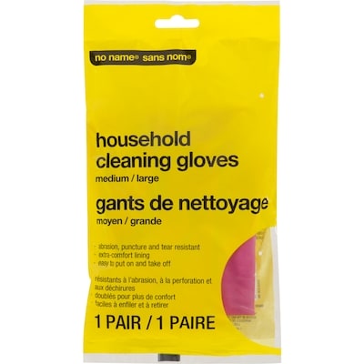 No Name Medium/Large Household Cleaning Gloves 1 ea, $3.00/1ea
