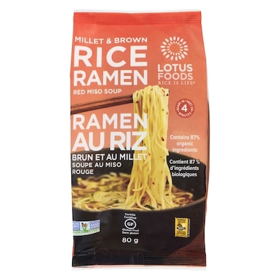 Lotus Millet & Brown Rice Ramen 80 g, $4.36/100g