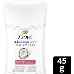 Dove Soin Avancé Antisudorifique parfum de noix de coco bienfaisante 45 g, 11,11 $/100g