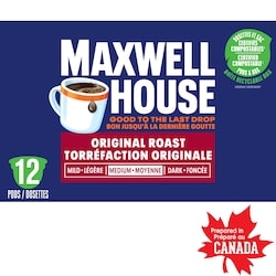 Maxwell House Original Roast Coffee Certified Compostable K-Cup Coffee Pods 114 g, $10.52/100g
