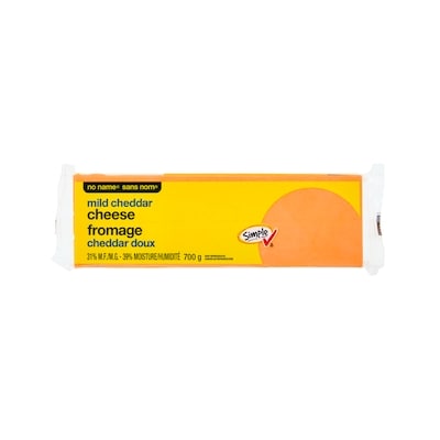 No Name Mild Cheddar Cheese 700 g, $1.40/100g