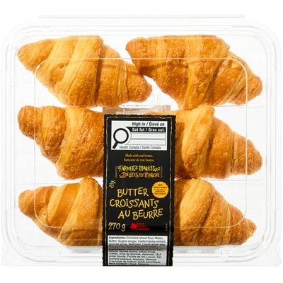 Farmer's Market Butter Croissant 270 g, $2.22/100g