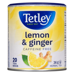 Tetley Care Lemon Ginger Herbal Tea - 20 ea | Zehrs