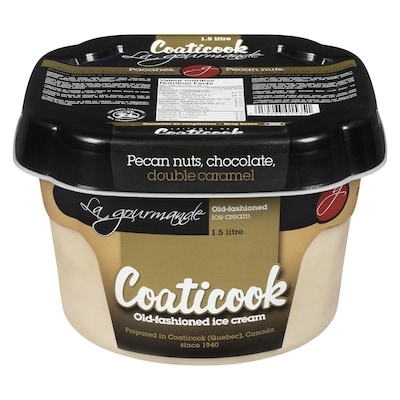 Coaticook Old-fashioned Ice Cream, Pecan Chocolate Caramel 1.5 l, $0.53/100ml
