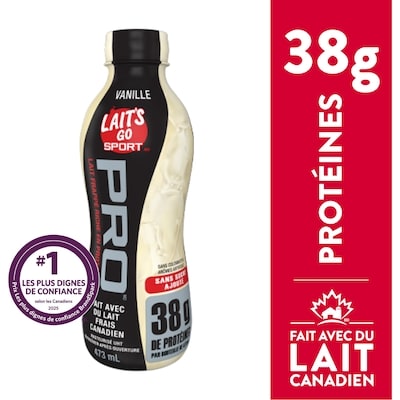 Milk 2 Go Lait Frappé Riche en Protéines à la vanille 473 ml, 0,65 $/100ml