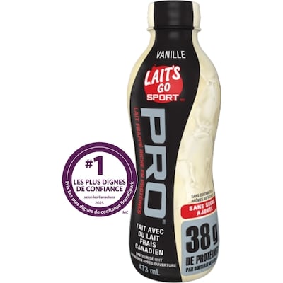 Lait Frappé Riche en Protéines à la vanille