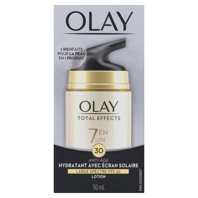 Olay Hydratant anti-âge 7 en 1 Total Effects avec écran solaire 50 ml, 65,98 $/100ml