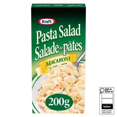 Kraft Salade de pâtes 200 g, 1,25 $/100g