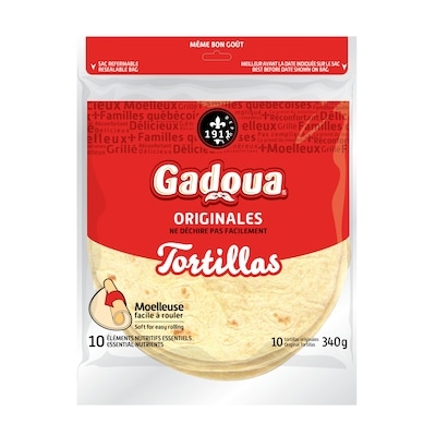 Gadoua Tortillas moyennes originales 340 g, 1,41 $/100g