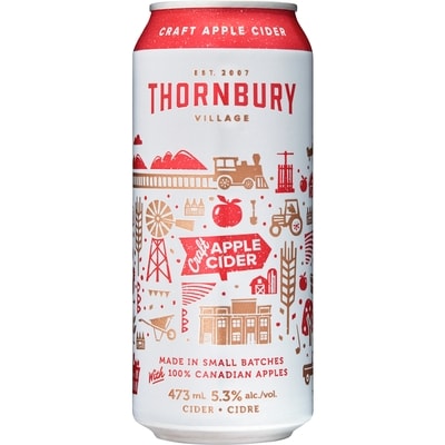 Thornbury Cidre de pomme de première (Pièce d’identité requise au moment du ramassage) 473 ml, 0,78 $/100ml