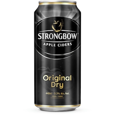 Strongbow Cidre en canette (Pièce d’identité requise au moment du ramassage) 500 ml, 0,88 $/100ml