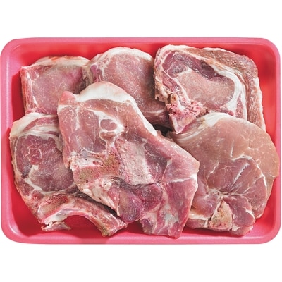 null Pork Combo Bone-in Chops - Rib, Centre & Sirloin $12.10/1kg $5.49/1lb