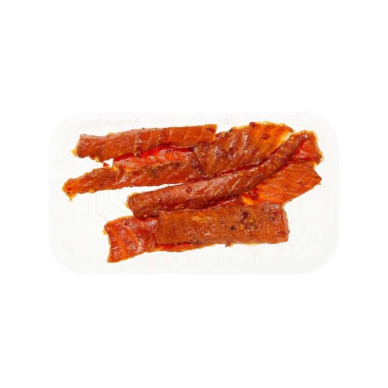 Spicy Candied Smoked Atlantic Salmon Strips