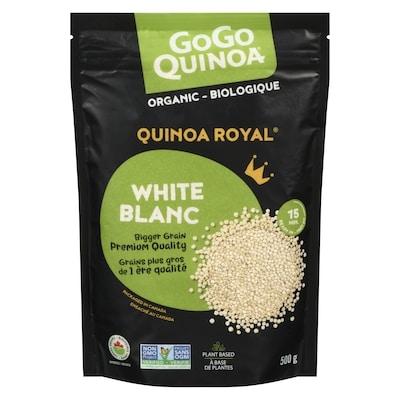 GoGo Quinoa a Organic Quinoa Royal White 500 g, $1.90/100g