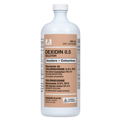Atlas Dexidin 0.5 Solution Colourless 500 ml, $1.60/100ml