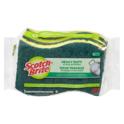 Scotch-Brite Heavy Duty Sponge, pack of 3 1 ea, $4.99/1ea