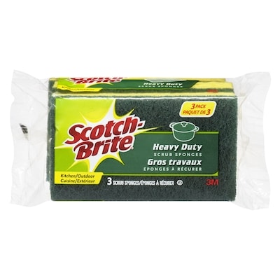 Scotch-Brite Heavy Duty Sponge, pack of 3 1 ea, $4.99/1ea