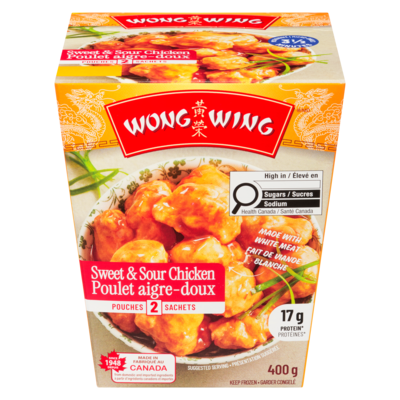 Wong Wing Sweet & Sour Chicken 400 g, $2.25/100g