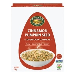 Organic Cinnamon Pumpkin Seed Instant Oatmeal