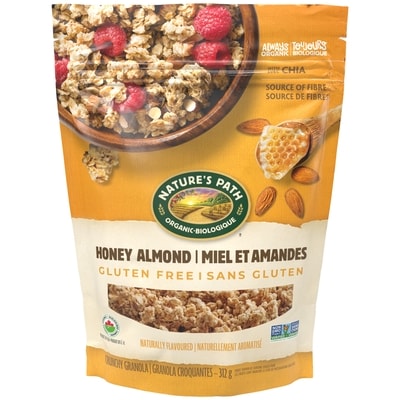 Nature’s Path Granola biologique sans gluten Miel et amandes 312 g, 2,40 $/100g