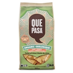 Que Pasa Organic Thin & Crispy Twist of Lime Tortilla Chips 300 g, $1.33/100g