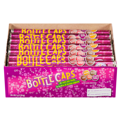 Wonka Bottle Caps Roll 24x50.0 g, $2.37/100g