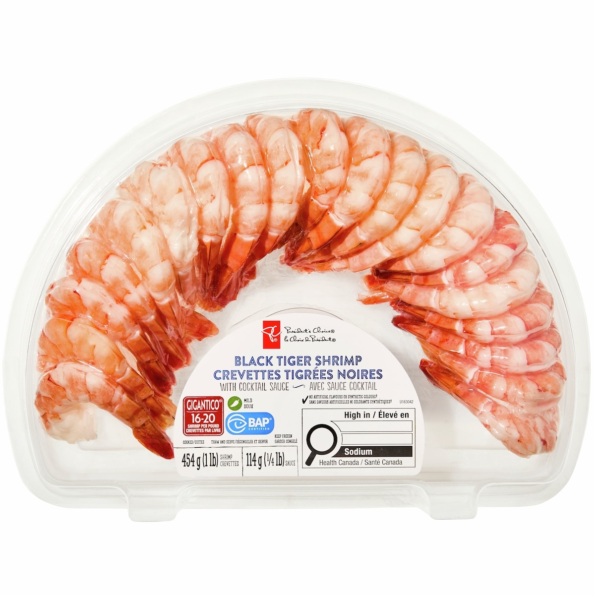 President's Choice Black Tiger Shrimp with Cocktail Sauce