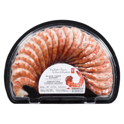 Black Tiger Shrimp with Cocktail Sauce