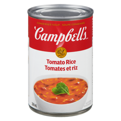Campbell’s Soupe aux tomates et au riz 284 ml, 0,70 $/100ml