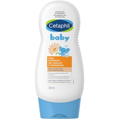 Cetaphil Gel nettoyant et shampooing pour bébé 230 ml, 4,43 $/100ml