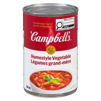 Campbell's Canned Soup, Homestyle Condensed Vegetable Soup 284 ml, $0.88/100ml