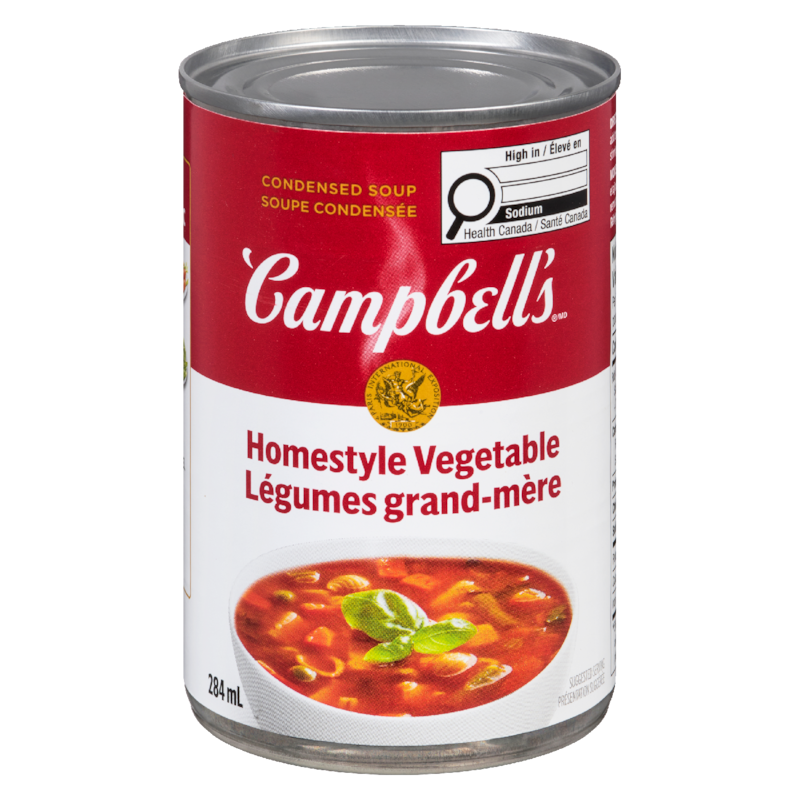 Canned Soup, Homestyle Condensed Vegetable Soup