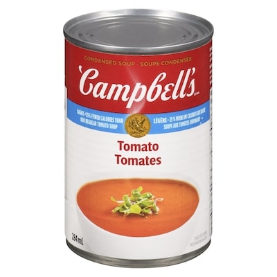 Campbell's Light Tomato Condensed Soup 284 ml, $0.44/100ml