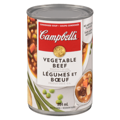 Campbell’s Soupe, bœuf et légumes 284 ml, 0,70 $/100ml