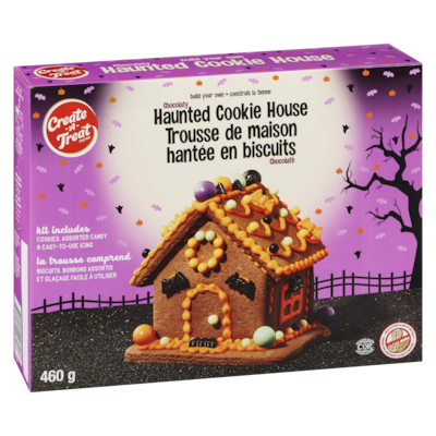 Chocolaty Haunted Cookie House