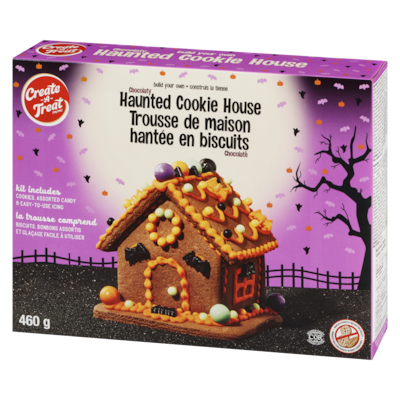 Chocolaty Haunted Cookie House