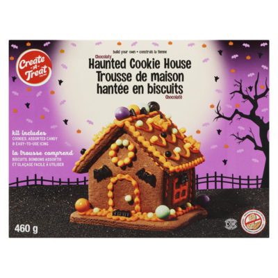 Chocolaty Haunted Cookie House