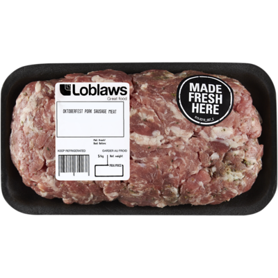 null Oktoberfest Pork Sausage Meat $17.61/1kg $7.99/1lb
