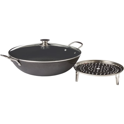 Cast Iron Wok With Lid