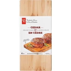 President's Choice Cedar Grilling Planks 4x1.0 ea, $3.25/1ea