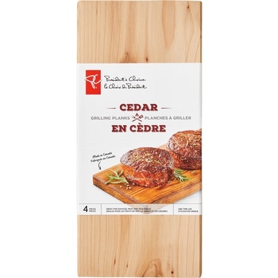 le Choix du Président Planche à griller en cèdre 4x1.0 ea, 3,25 $/1ch