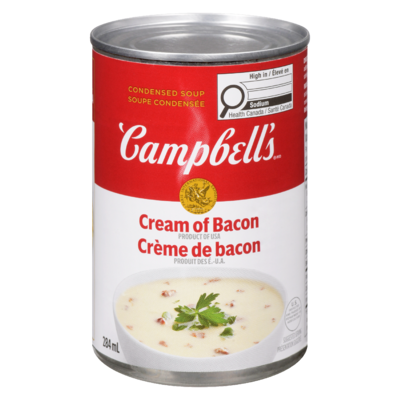 Campbell’s Crème de bacon 284 ml, 0,70 $/100ml