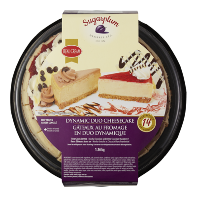 Sugar Plum Dynamic Duo Cheesecake 1.36 kg, $1.76/100g